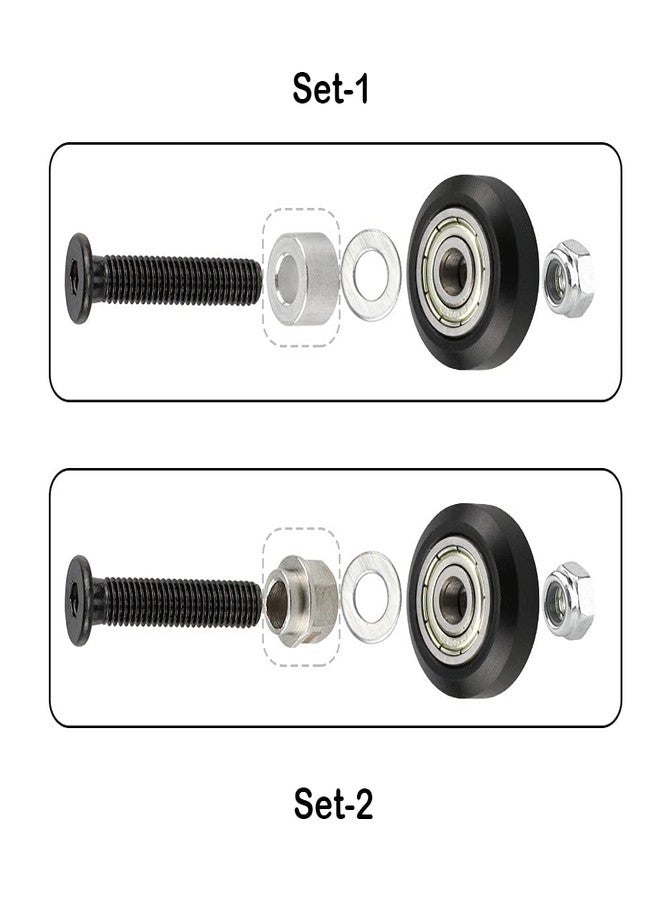 3DINNOVATIONS Big POM Wheel Kit for V-Slotted Aluminum Extrusion Openbuilds V-Slot Rail OX CNC (Set of 2) - Image 2